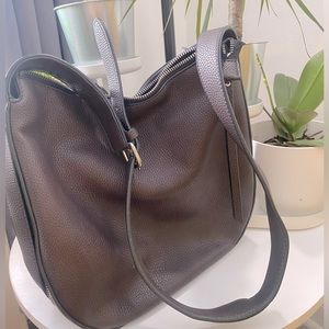 Fake leather tote